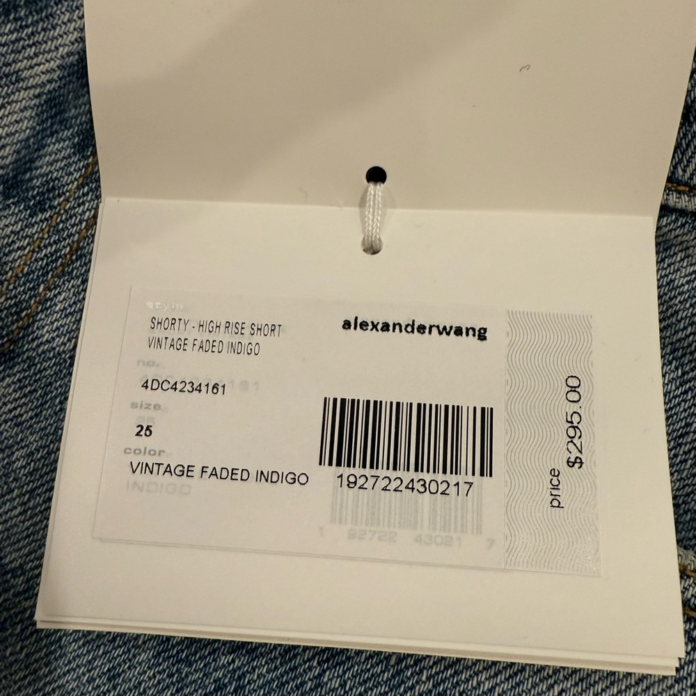 Alexander Wang Classic Light Blue Denim Shorts - Picture 4 of 4